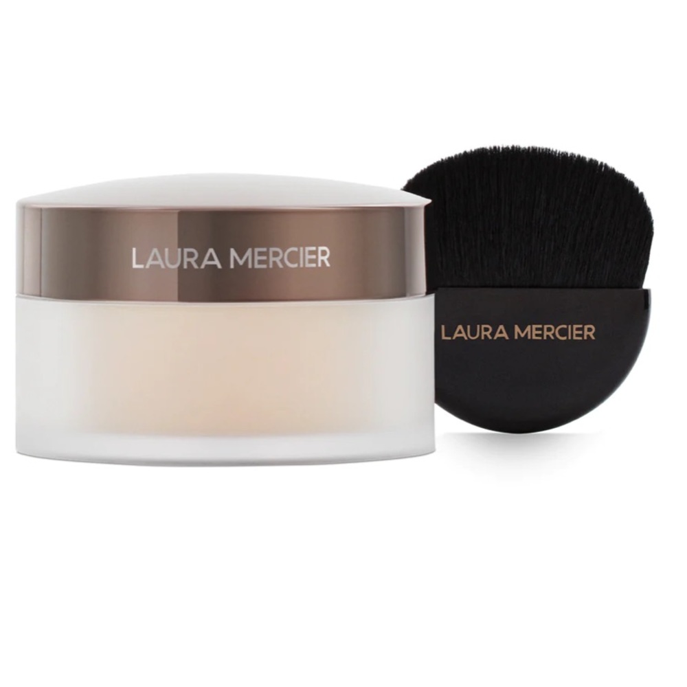Laura Mercier Set To Glow Translucent Loose Setting Powder & Brush Duo